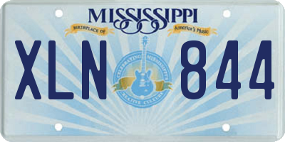 MS license plate XLN844