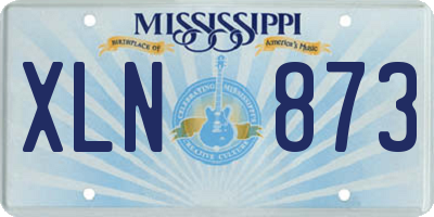 MS license plate XLN873