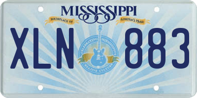 MS license plate XLN883