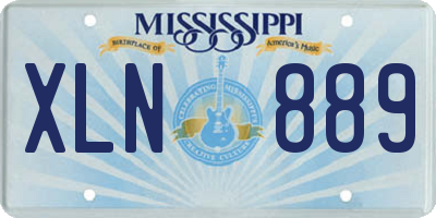 MS license plate XLN889
