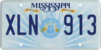 MS license plate XLN913