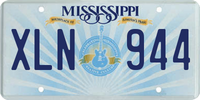 MS license plate XLN944