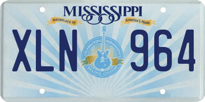 MS license plate XLN964