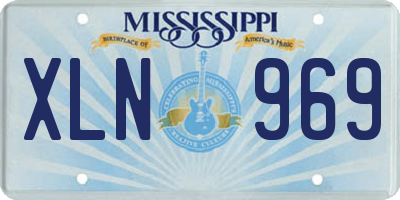 MS license plate XLN969