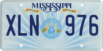 MS license plate XLN976