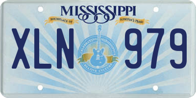 MS license plate XLN979