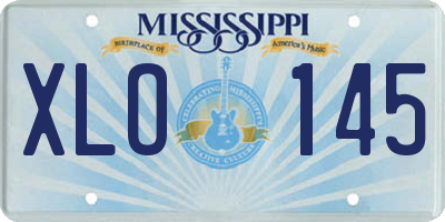 MS license plate XLO145