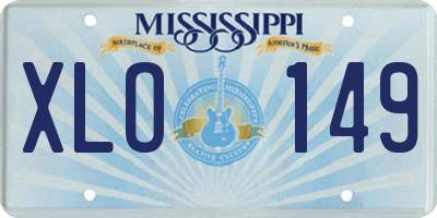 MS license plate XLO149