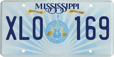 MS license plate XLO169
