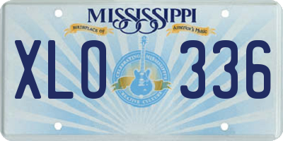 MS license plate XLO336