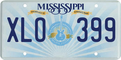 MS license plate XLO399