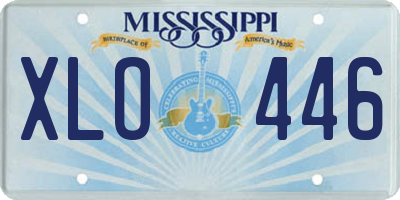 MS license plate XLO446