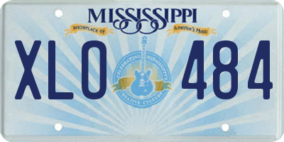 MS license plate XLO484
