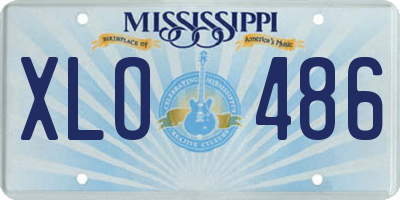 MS license plate XLO486