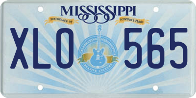 MS license plate XLO565