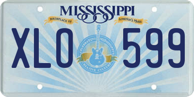 MS license plate XLO599