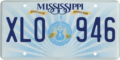 MS license plate XLO946