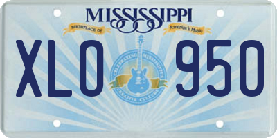 MS license plate XLO950