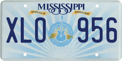 MS license plate XLO956