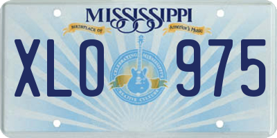 MS license plate XLO975