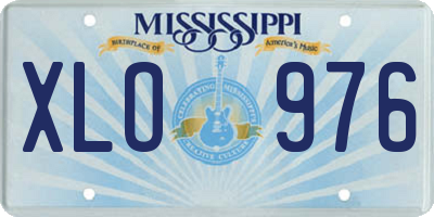 MS license plate XLO976