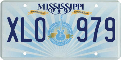 MS license plate XLO979