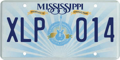 MS license plate XLP014