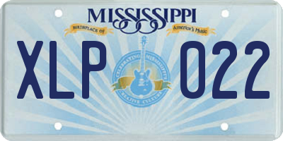 MS license plate XLP022