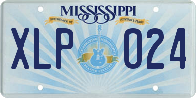 MS license plate XLP024