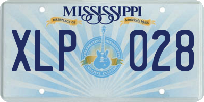 MS license plate XLP028