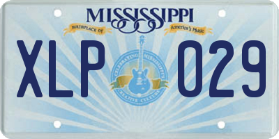 MS license plate XLP029