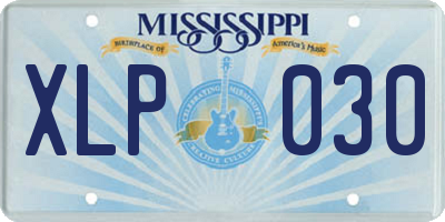 MS license plate XLP030
