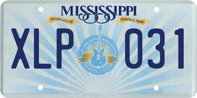 MS license plate XLP031