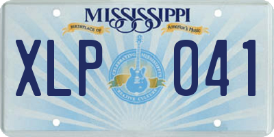 MS license plate XLP041