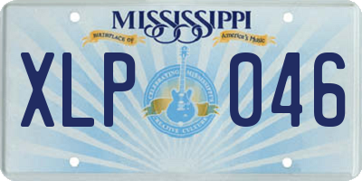 MS license plate XLP046