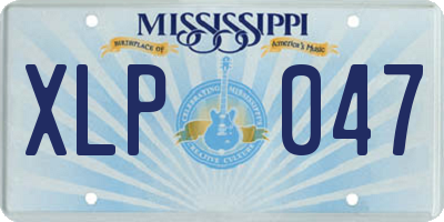 MS license plate XLP047