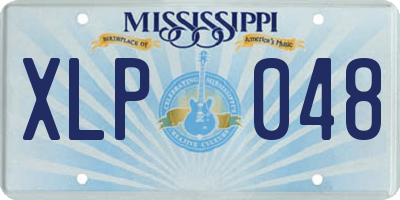 MS license plate XLP048