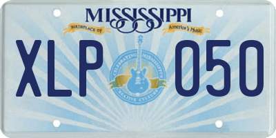 MS license plate XLP050