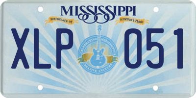 MS license plate XLP051