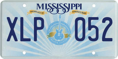 MS license plate XLP052