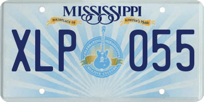 MS license plate XLP055