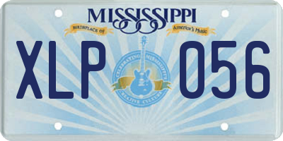 MS license plate XLP056