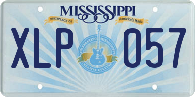MS license plate XLP057