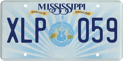 MS license plate XLP059