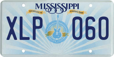 MS license plate XLP060
