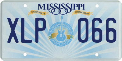 MS license plate XLP066