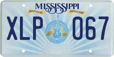 MS license plate XLP067