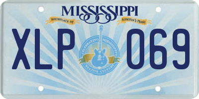 MS license plate XLP069