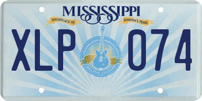 MS license plate XLP074