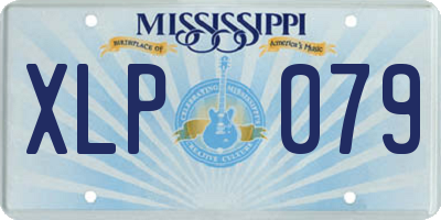 MS license plate XLP079